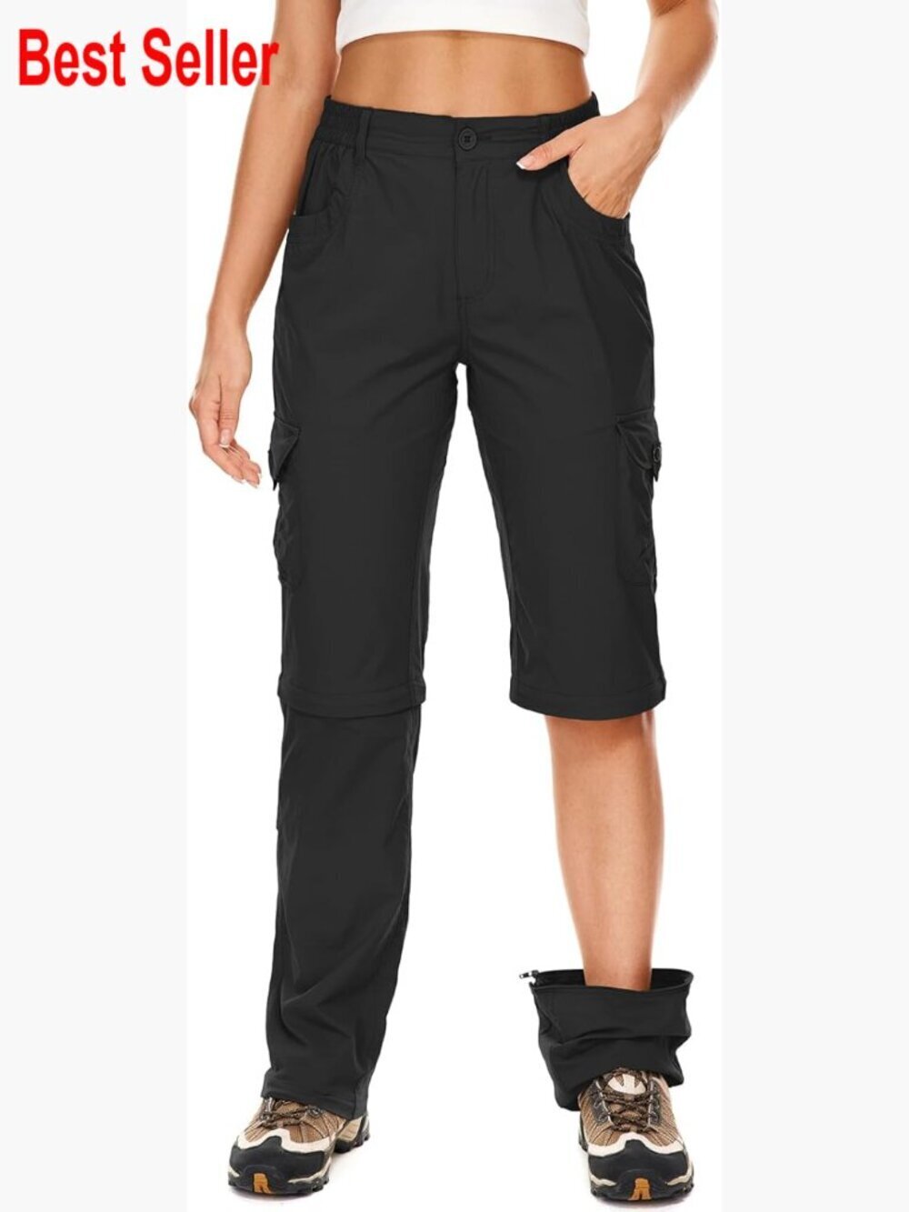 Women's Convertible Hiking Pants Quick Dry Lightweight Zip Off Cargo